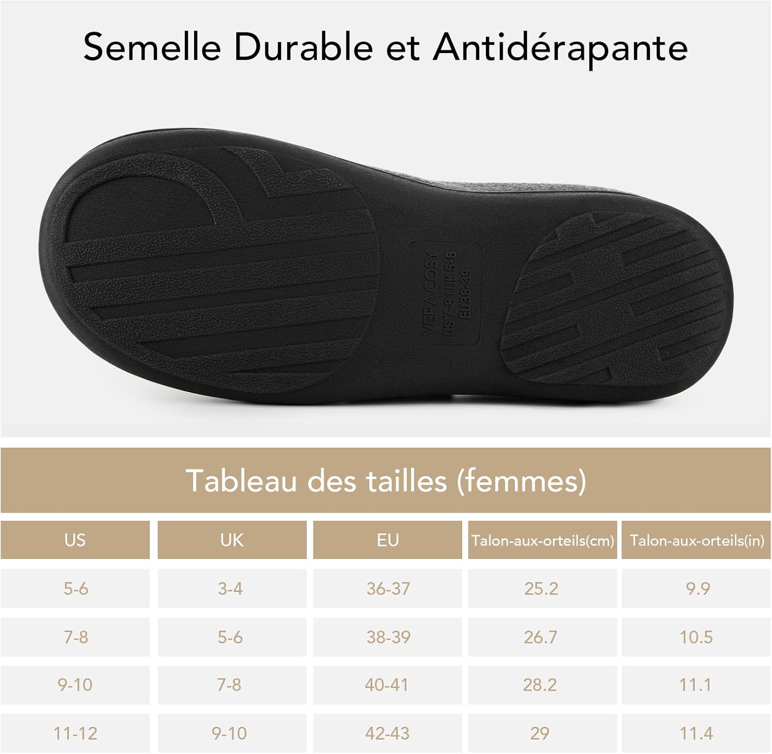 Thumbnail 6 de VeraCosy Chaussons confortables à deux tons pour femmes