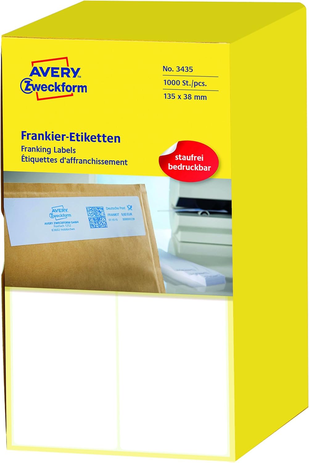 Thumbnail 4 de AVERY Zweckform 3441 Frankier-Etiketten 128x38