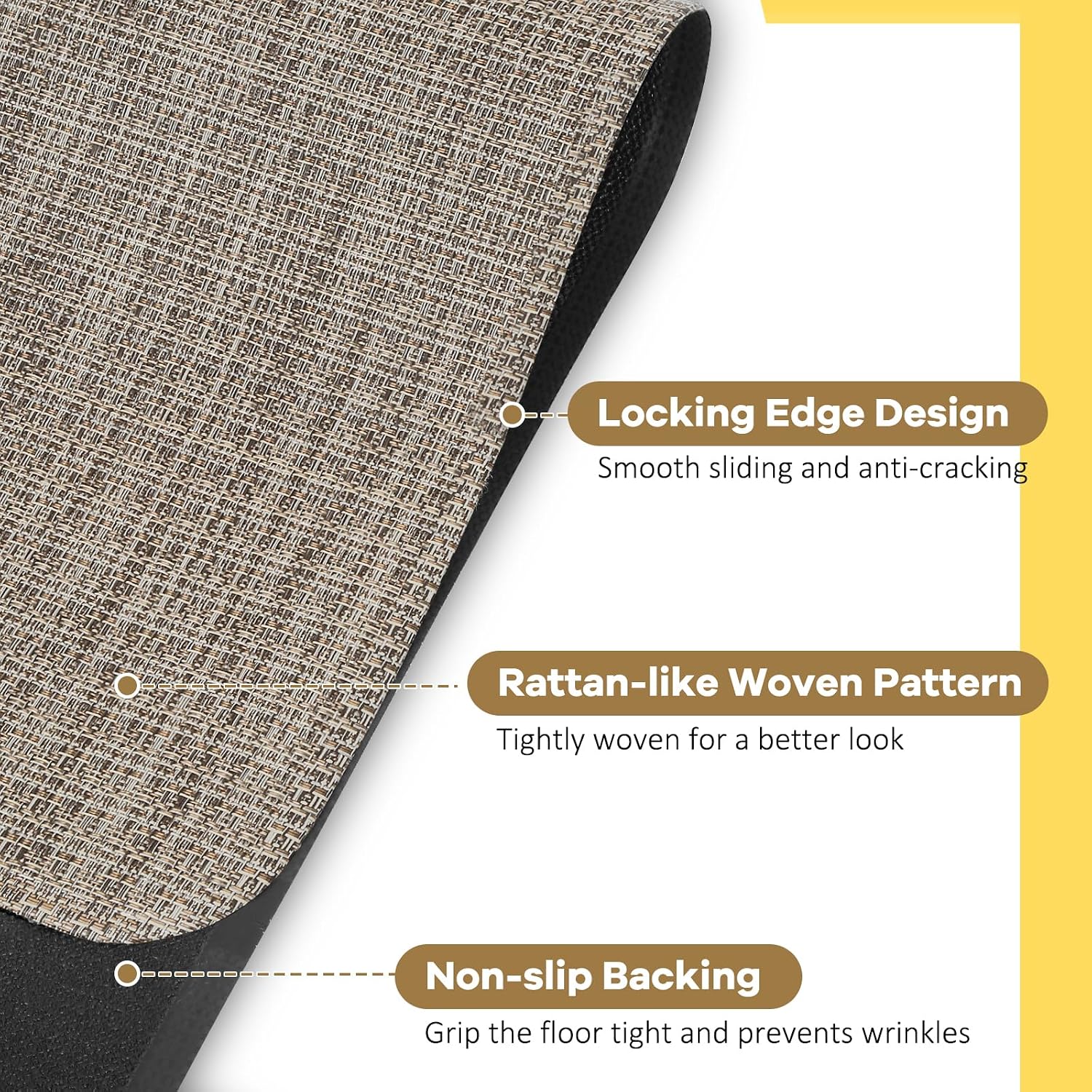 Thumbnail 2 de 2 Pack Office Chair Mat for Carpet (90 x 120 cm) – Transparent PVC Carpet Protector, Non-Slip for Low Pile Floors