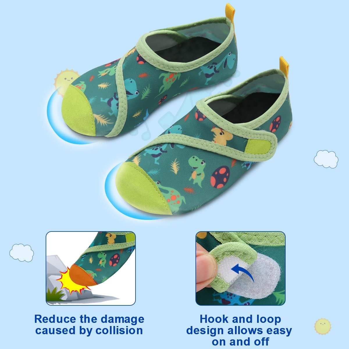 Thumbnail 1 de WateLves Kinder Badeschuhe / Wasserschuhe – rutschfeste Barfußschuhe für Pool, Strand & Schwimmen