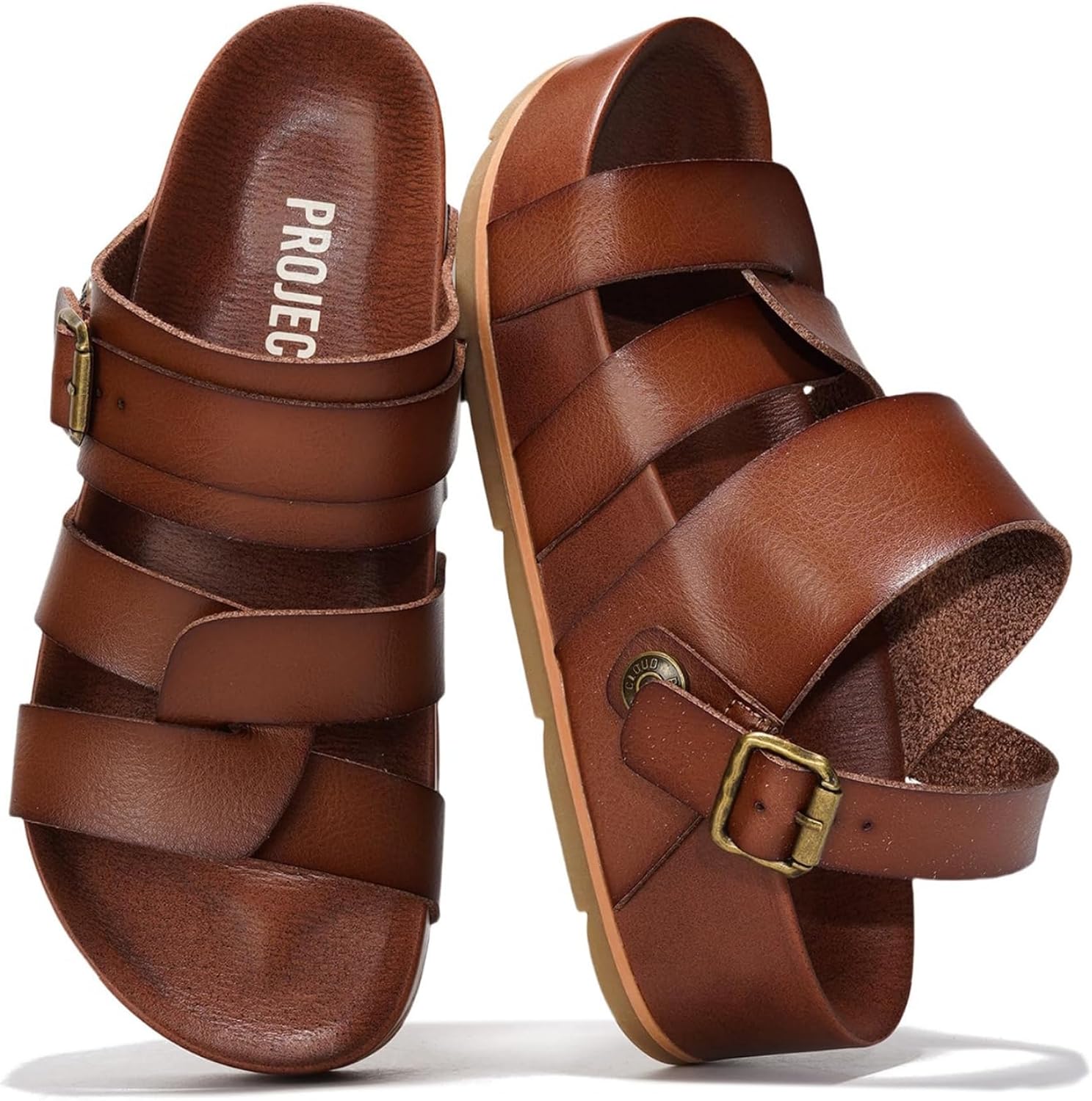 Detalle de Proud Project Cloud Platform Sandals — Strappy Wedges 👡