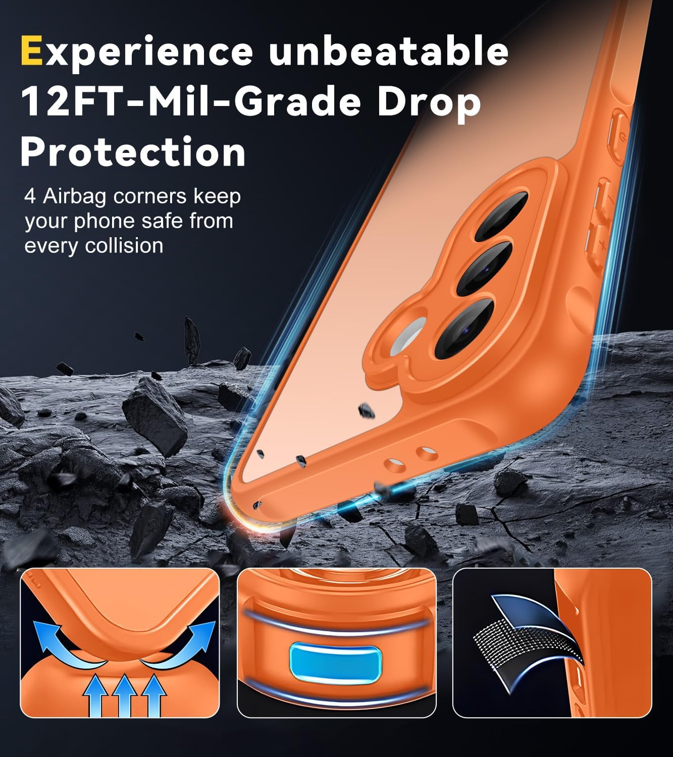Thumbnail 3 de ivoler Coque Mat pour Samsung Galaxy A37 5G – Protection renforcée with 2 verres trempés et dos translucide