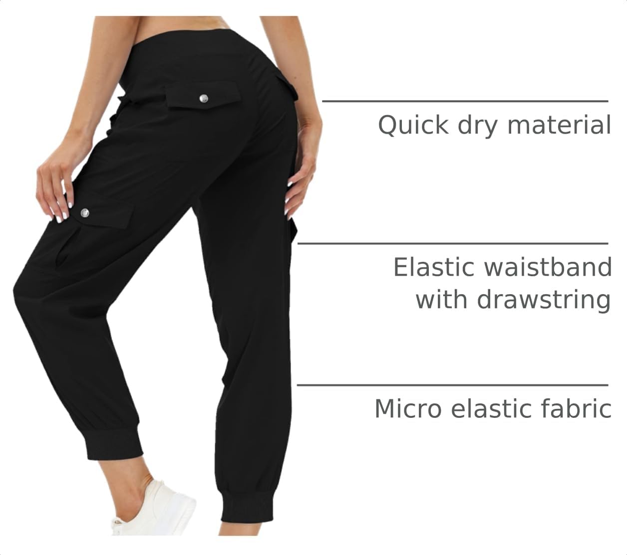 Detalle 2 de MoFiz Women Hiking Cargo Pants