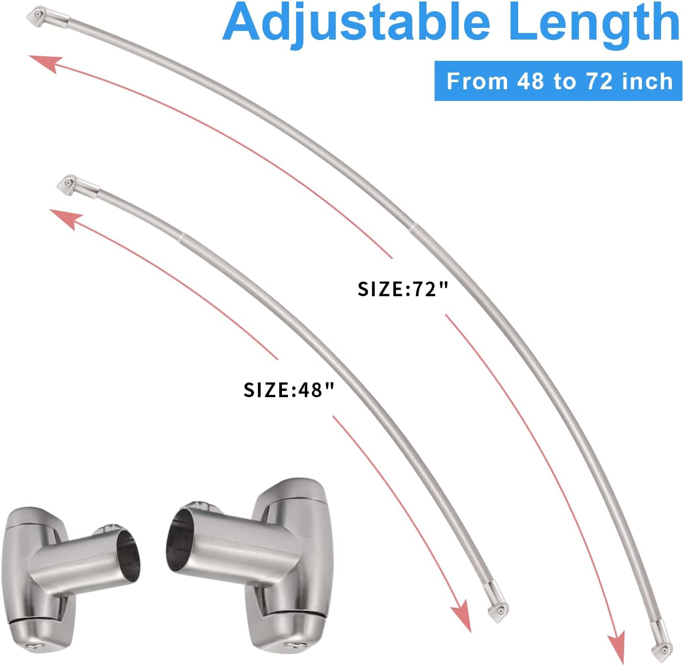 Detalle 2 de TOPROD Stainless Steel Shower Curtain Rod