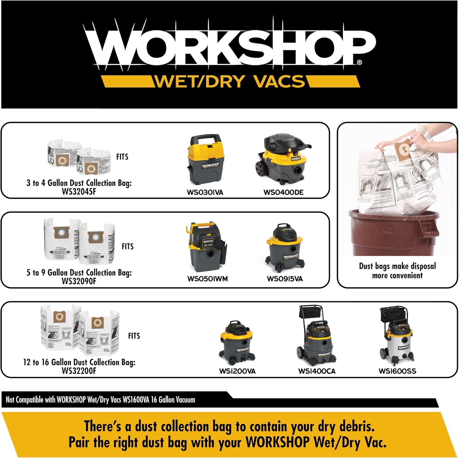 Thumbnail 6 de WORKSHOP Wet/Dry Vacuum Blower Nozzle WS25006A
