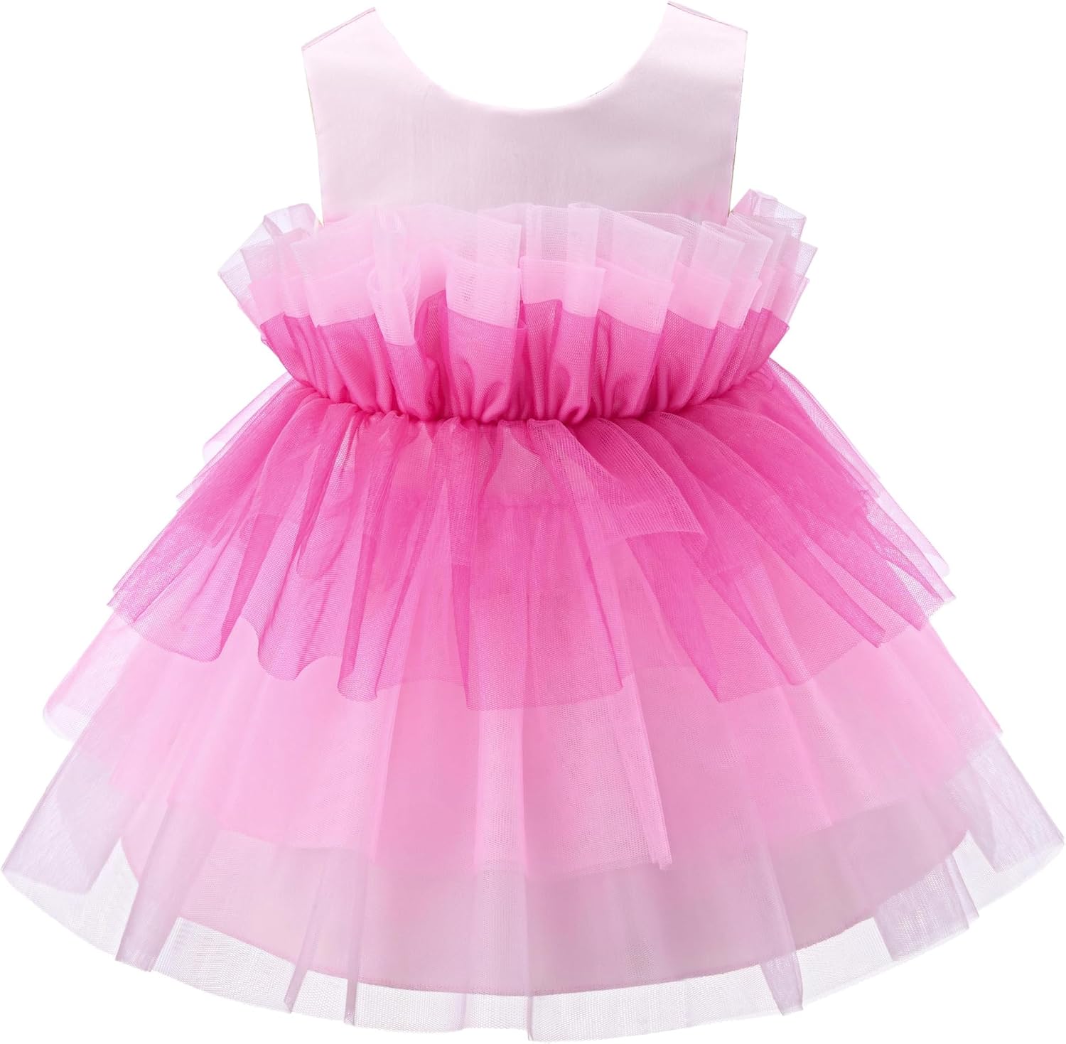 Detalle de Bow Dream Flower Girl Dress Tulle