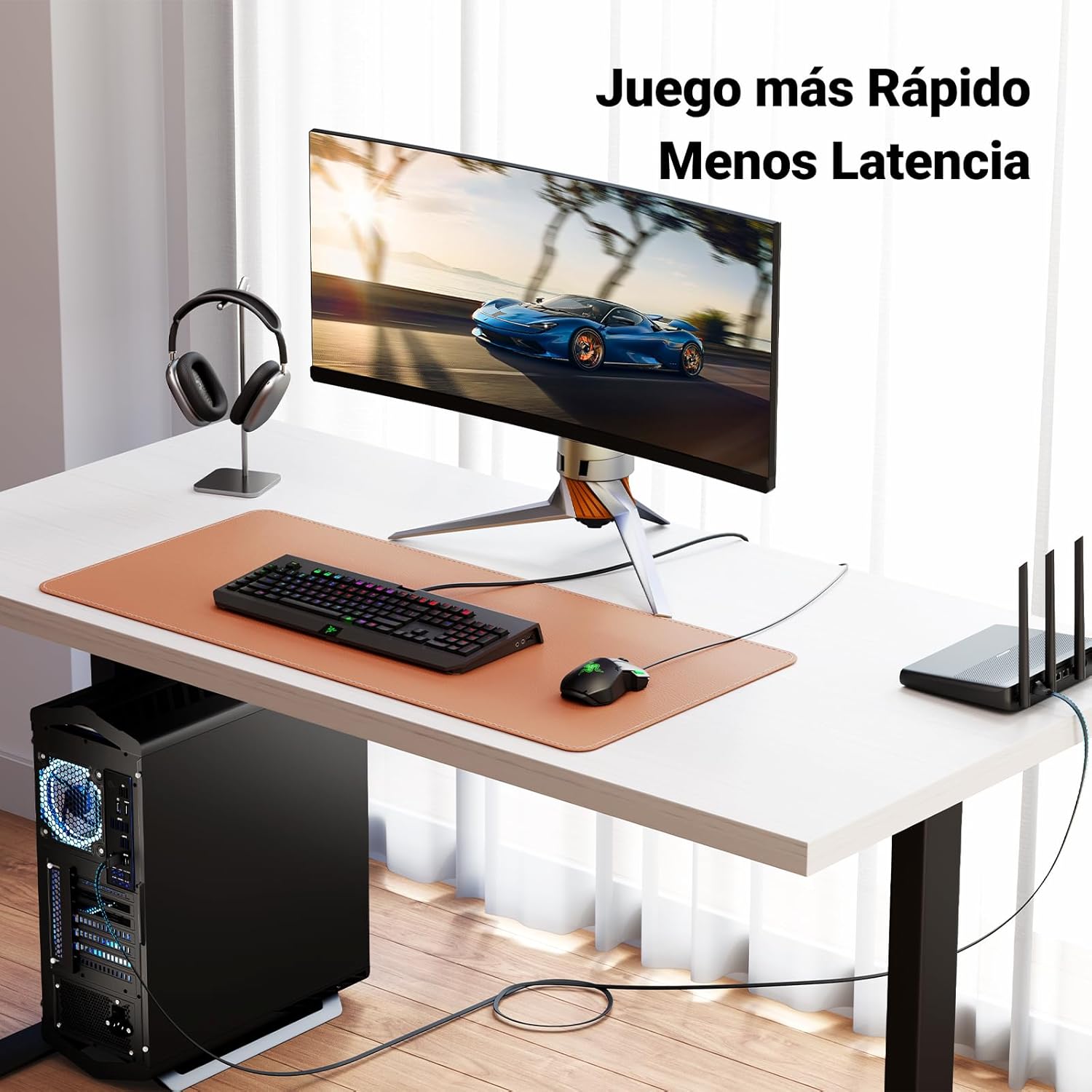 Thumbnail 5 de UGREEN Cable Ethernet 10 Gbps Plano para Gaming 🕹️ 20m