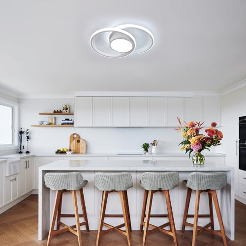 Thumbnail 2 de Comely Plafoniera LED rotonda da soffitto 42W, 4800LM, 6500K – Design Moderno, Bianco