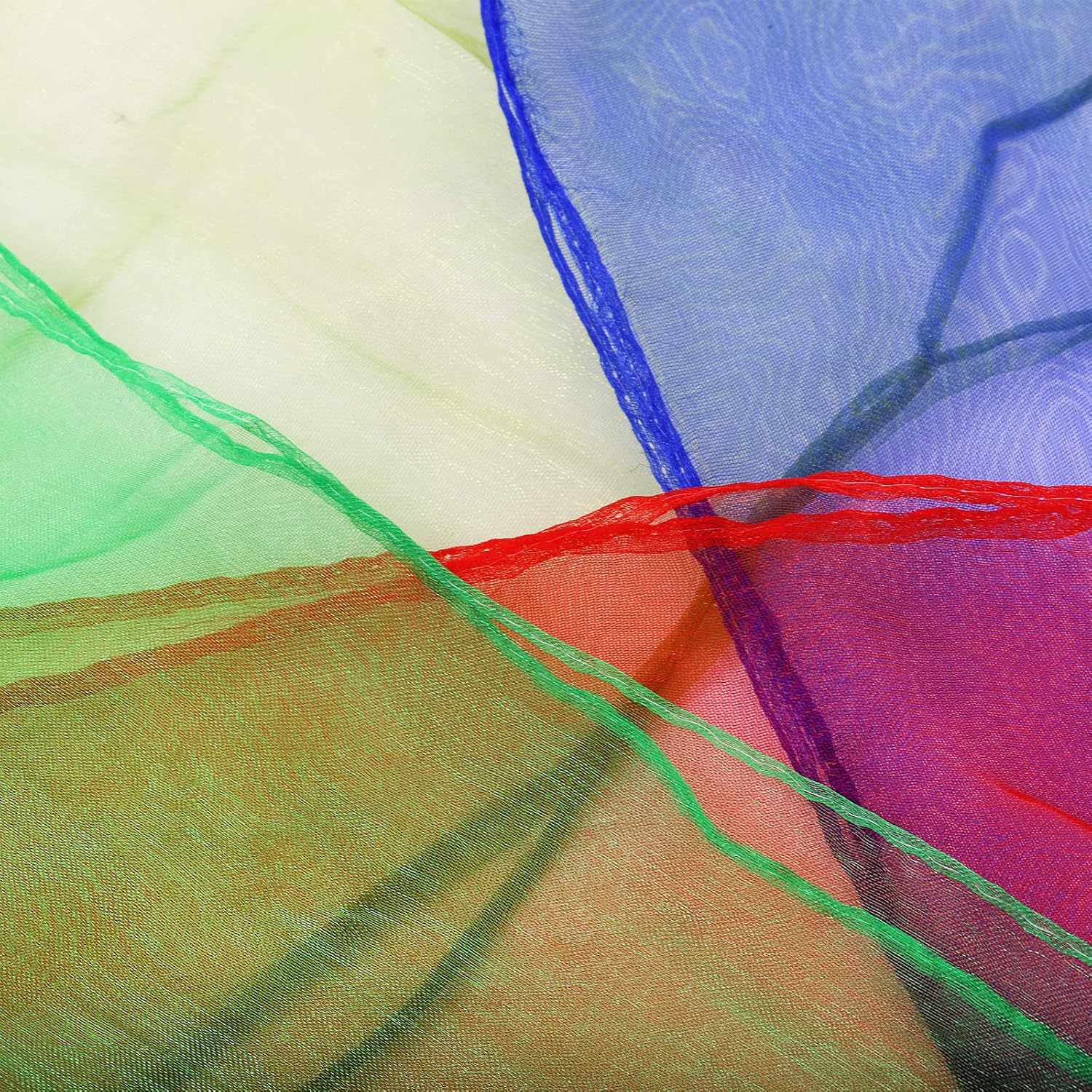 Thumbnail 3 de Suwimut 36 Pieces Square Dance Scarvf – 61 × 61 cm Multicolour Silk Juggling Scarves