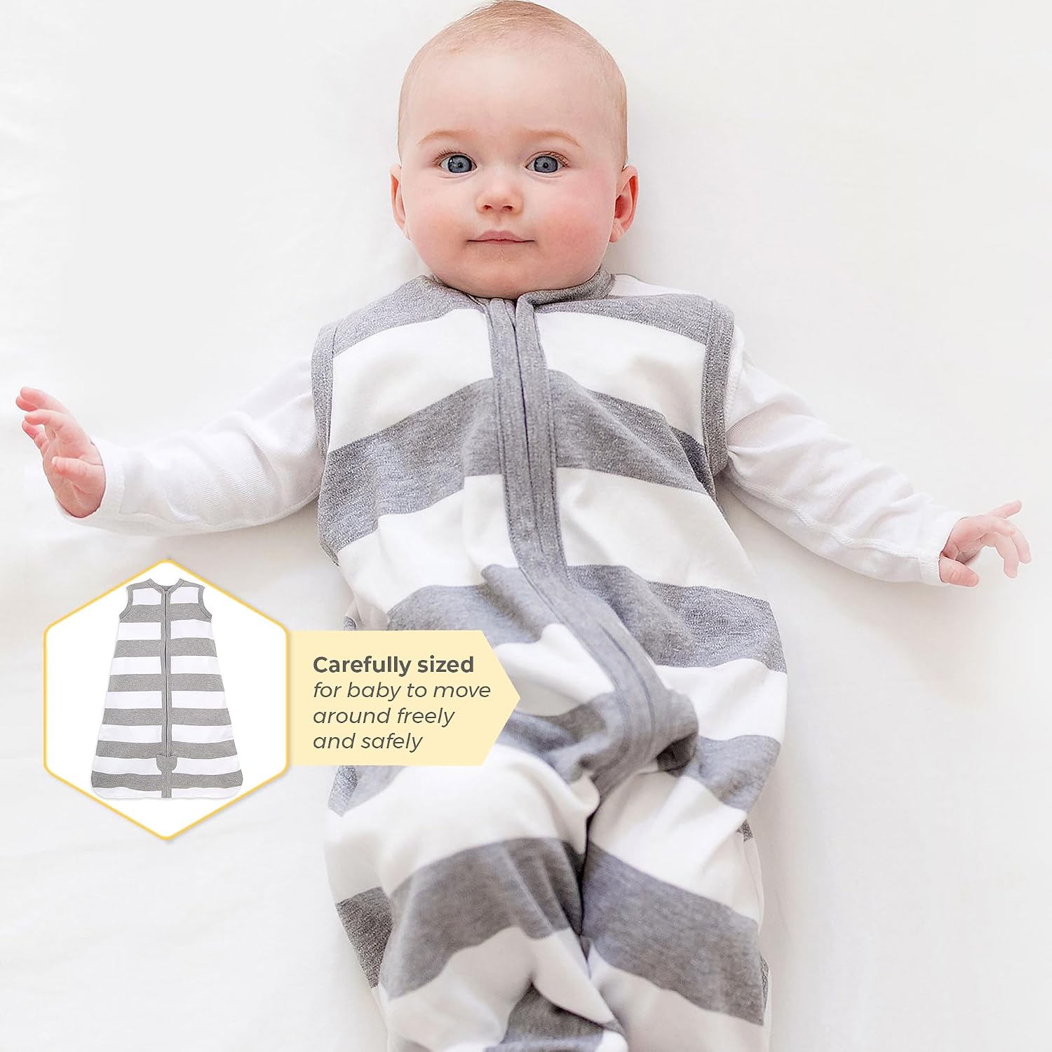 Thumbnail 2 de Burt's Bees Baby Infant Wearable Blanket, Organic Cotton Beekeeper (Lightweight 0.5 TOG / Medium Weight 1.5 TOG)
