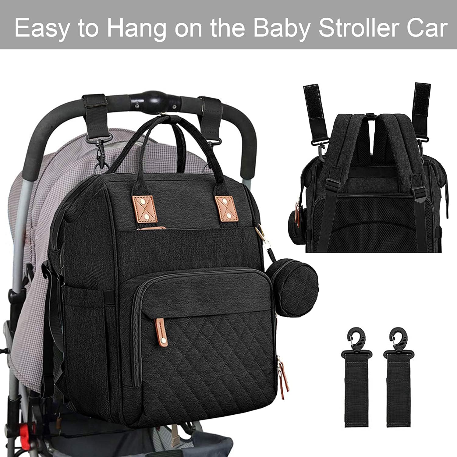 Thumbnail 3 de Fexkean Baby Diaper Backpack: A Practical Unisex Travel Companion for Parents