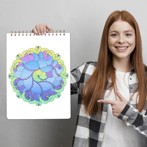 Thumbnail 5 de Mandala Coloring Book for Adults 9" x 12" 📘