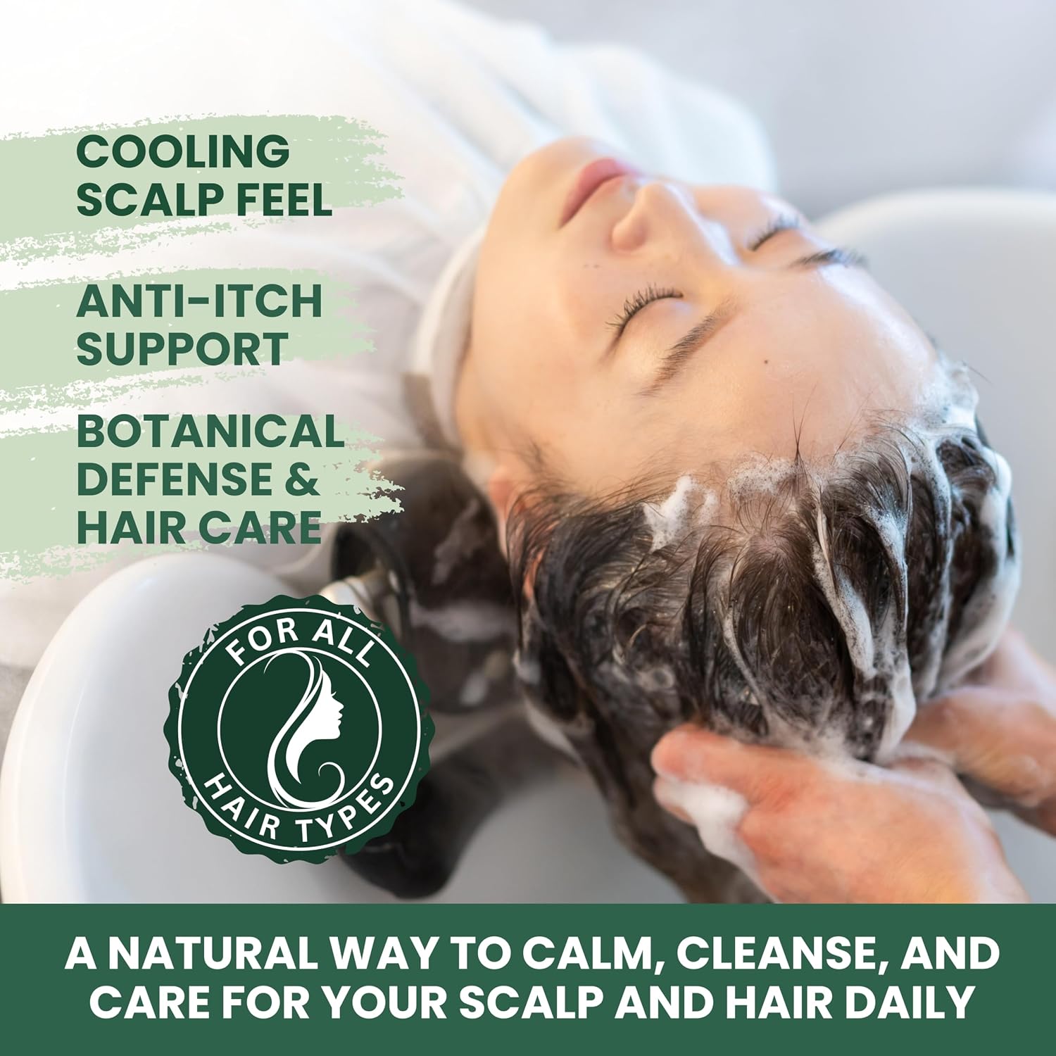 Detalle 2 de KESMEDIK Tea Tree Shampoo Refill, 128 fl oz (1 Gallon) – Clarifying Deep Clean for Buildup, Dandruff & Flakes