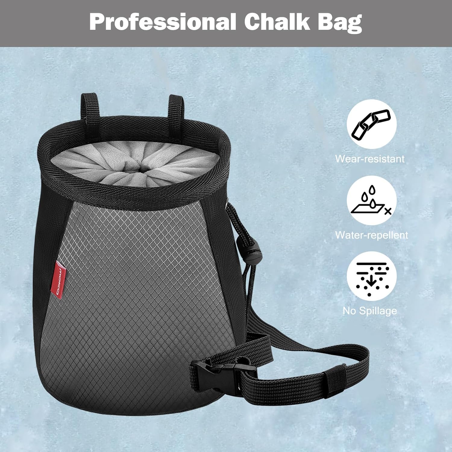 Thumbnail 1 de MoKo Climbing Chalk Bag with Brush