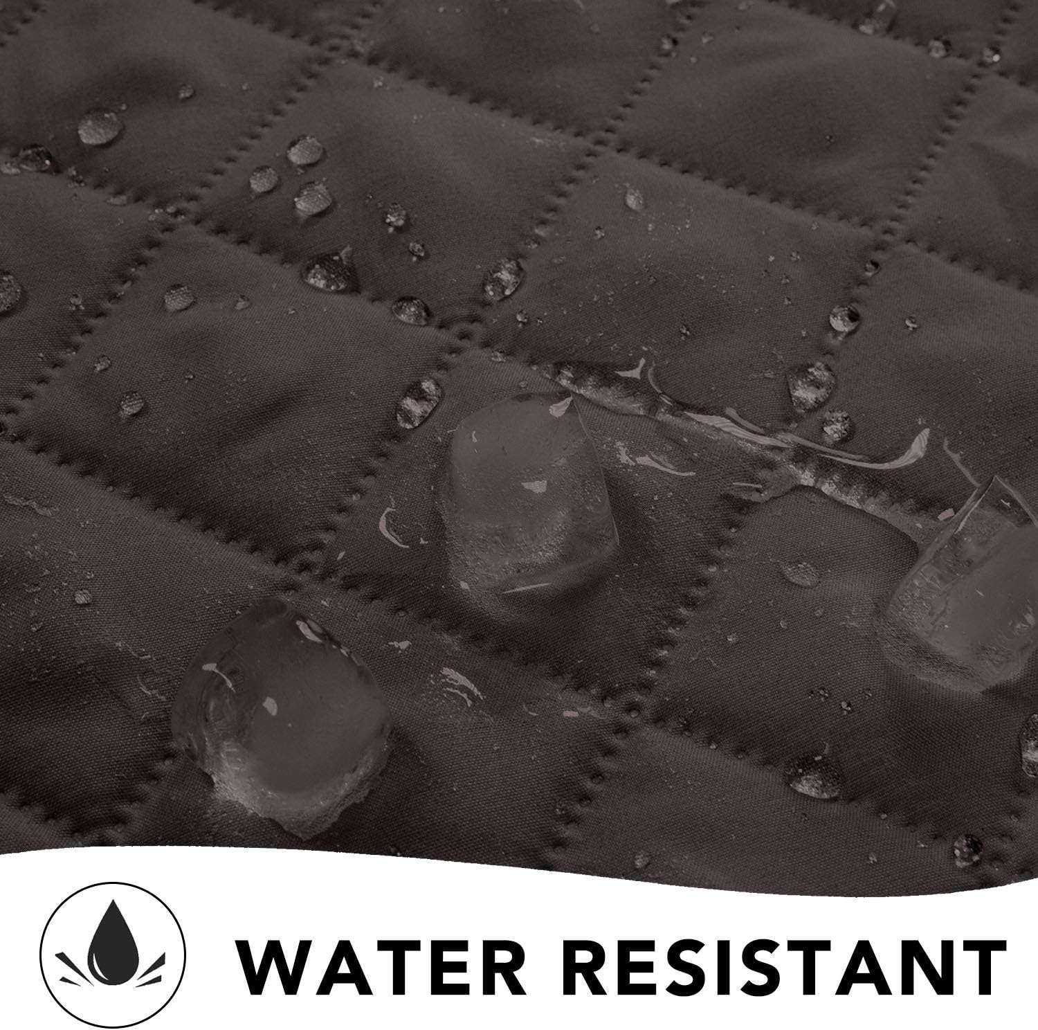Thumbnail 3 de PureFit Reversible Quilted Sofa Cover for Loveseat — Water Resistant & Non-Slip, Chocolate/Beige
