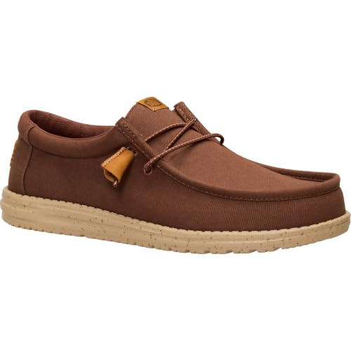 Thumbnail 8 de HEYDUDE Men Wally Canvas Brown Casual Moccasin 47 EU