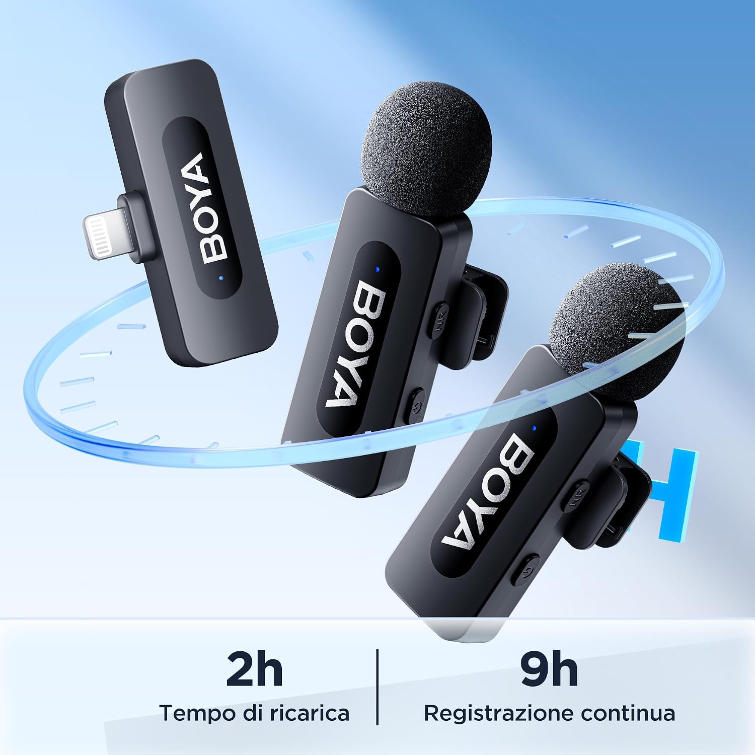 Thumbnail 3 de BOYA BY-V2 microfono wireless 9 ore
