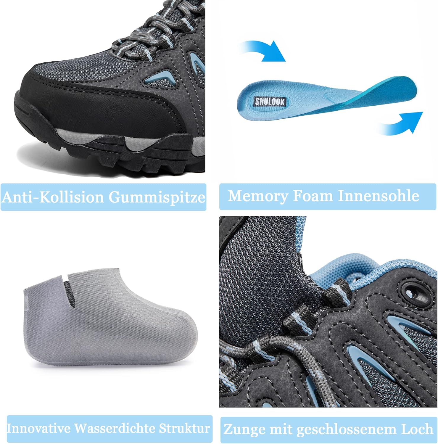Thumbnail 1 de SHULOOK Wanderschuhe Damen wasserdicht & leicht – Outdoor-Trekkingschuhe fürs Gelände