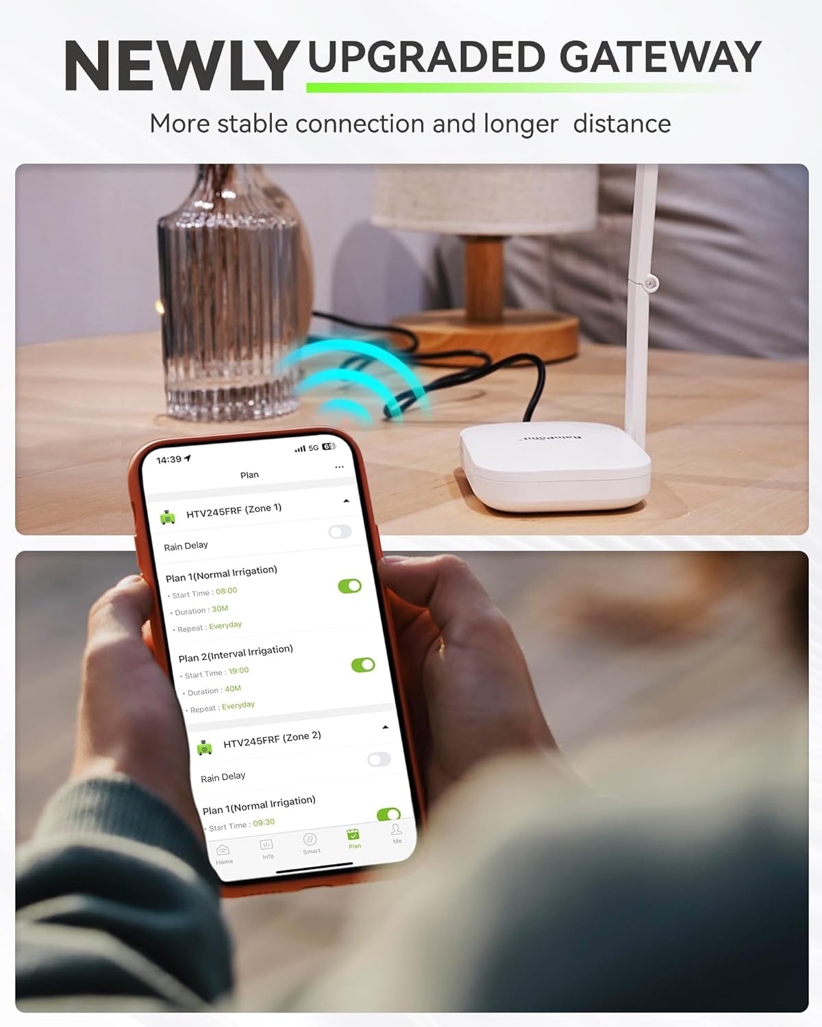 Thumbnail 6 de RAINPOINT WiFi Water Timer (2 outlets) with Smart Gateway hub for weather-based smart irrigation