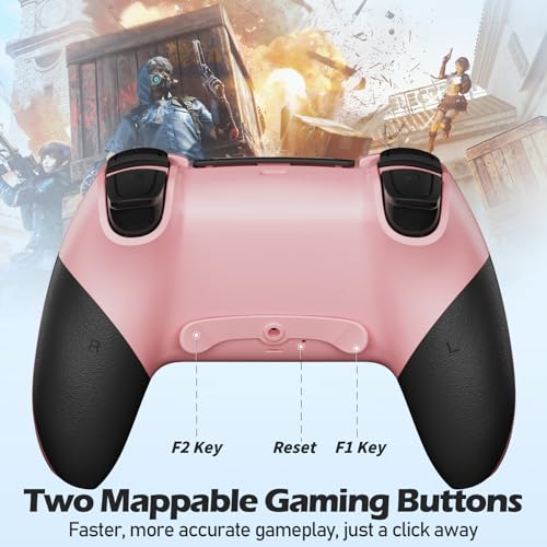 Thumbnail 4 de CHEREEKI Mando Inalámbrico para PS4, Pro y Slim: doble vibración, giroscopio, turbo, touchpad y audio