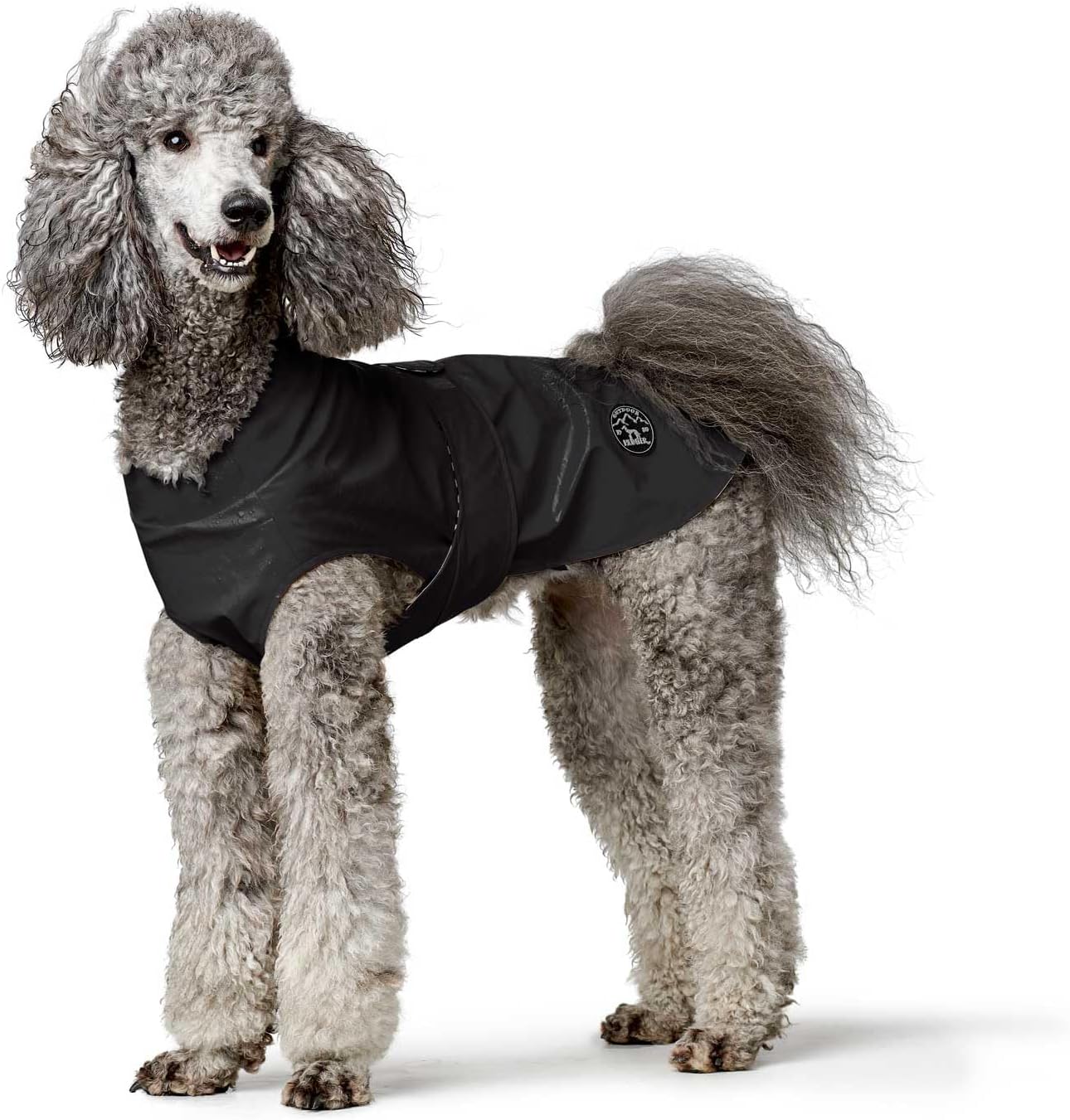 Thumbnail 1 de HUNTER Hunde-Regenmantel Milford (schwarz), Größe 80 – mit Öffnung für Geschirrträger