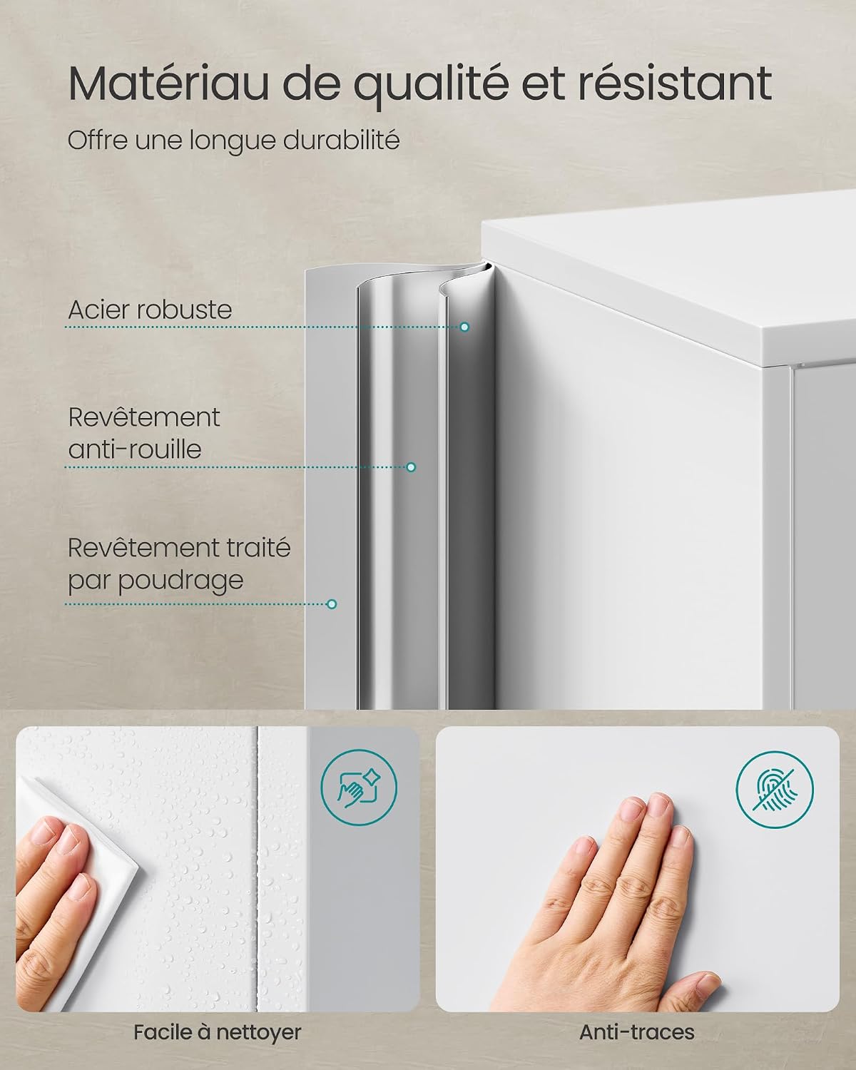 Thumbnail 5 de SONGMICS Armoire de garage 5 étagères 40×80×180 cm 🗄