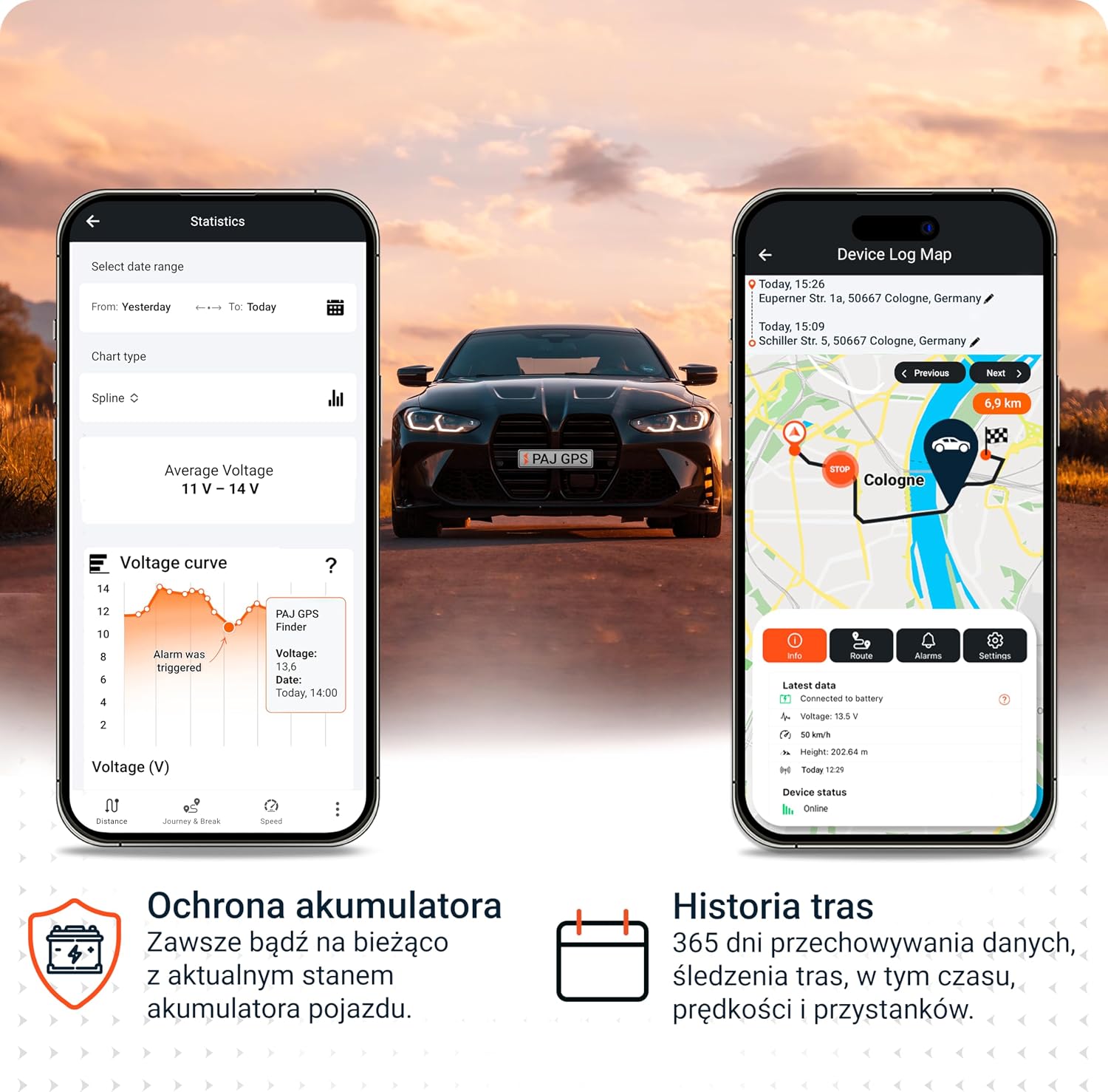 Detalle de PAJ VEHICLE Finder 4G MINI – lokalizator GPS do pojazdów, 4G i zasilanie 9–75 V