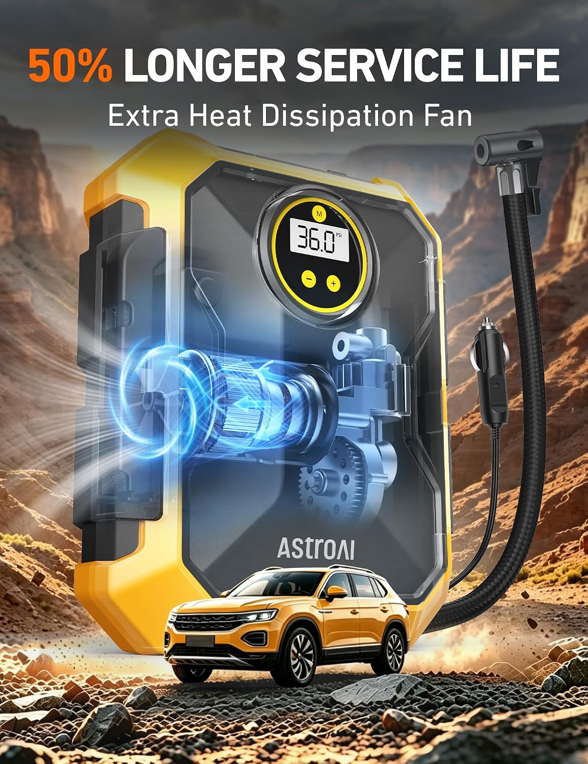 Thumbnail 4 de AstroAI Tire Inflator 12V