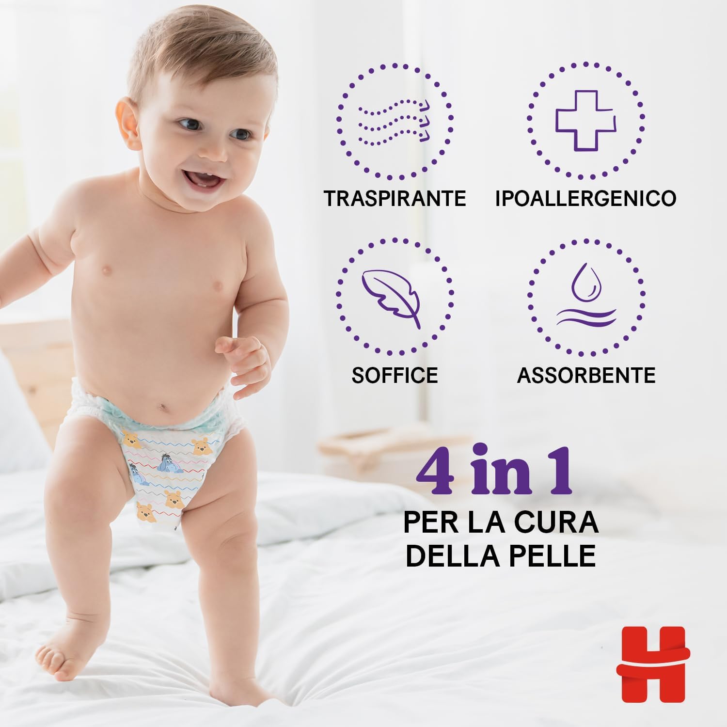 Detalle 2 de Huggies Extra Care Mutandina Taglia 5 68 pezzi