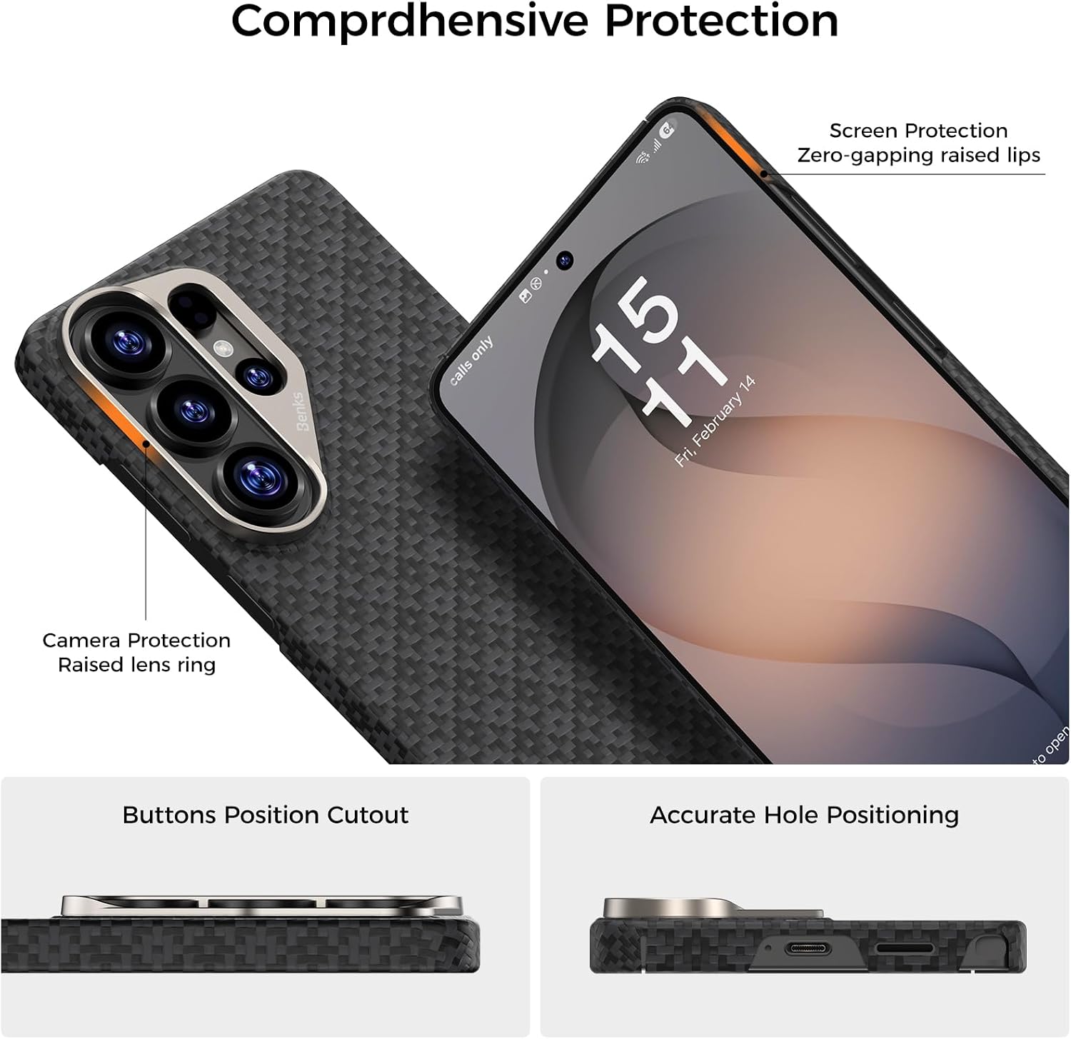 Detalle de BENKS ArmorGrid ArmorAir for Samsung Galaxy S26 Ultra – Kevlar Aramid, Ultra-Thin MagSafe Case