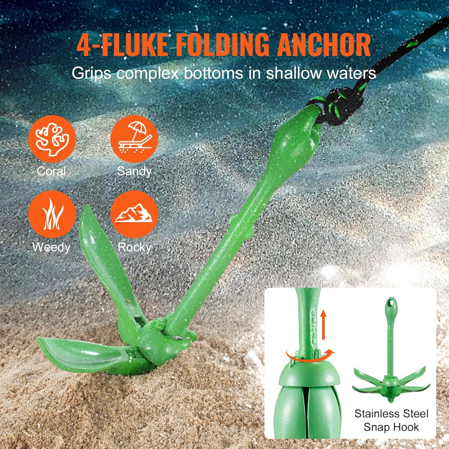 Thumbnail 2 de VEVOR Kit di ancoraggio per kayak