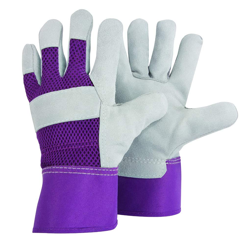 Detalle 1 de Work Gloves XL Green, cowhide leather
