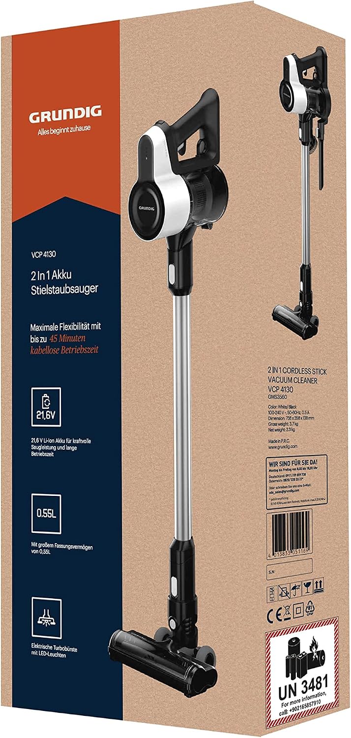 Thumbnail 6 de GRUNDIG VCP 4130 2-in-1 Akku-Staubsauger