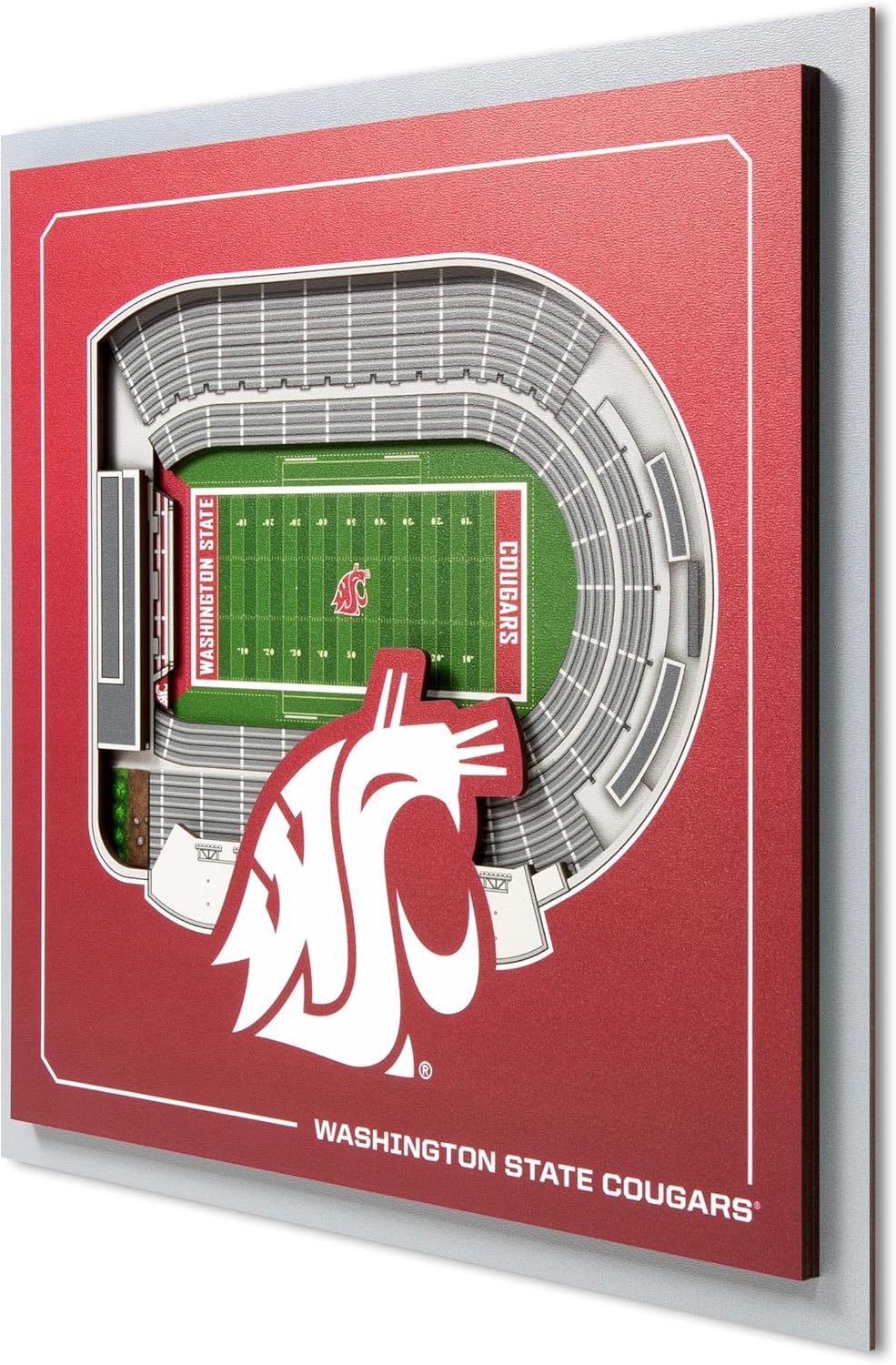 Thumbnail 5 de YouTheFan Officially-Licensed NCAA Stadium Series 3D Wall Art (12” x 12”)