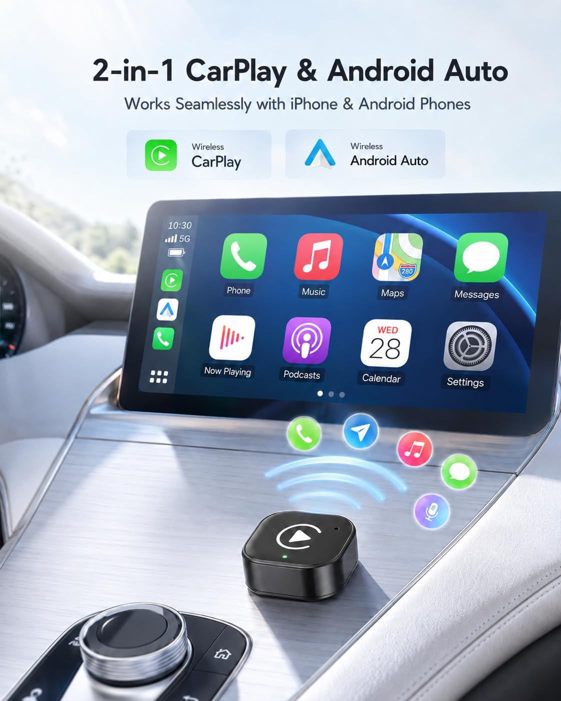 Detalle de Hyphoon Wireless CarPlay Adapter USB-C