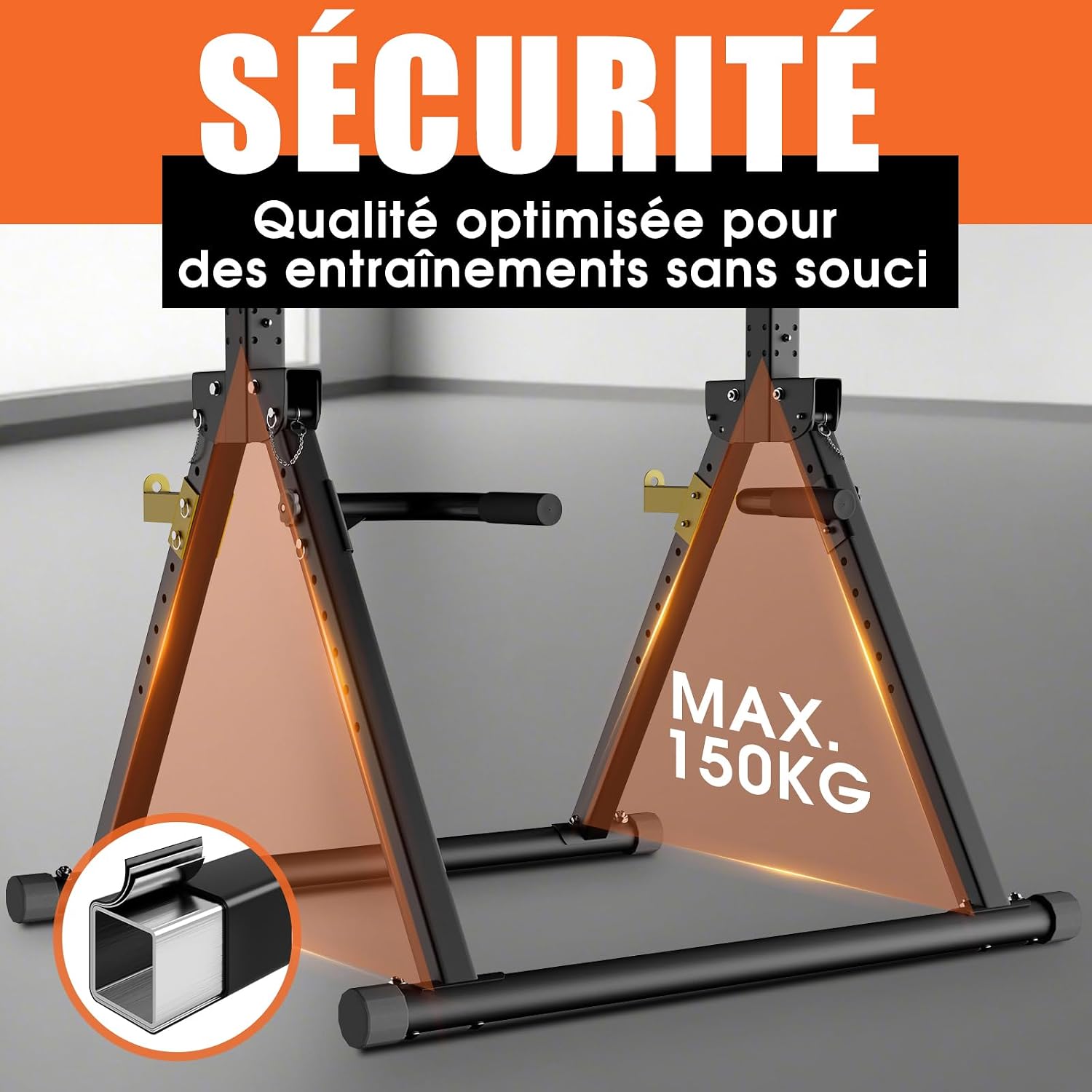 Detalle 2 de DH FitLife Power Tower 150 kg 🏋