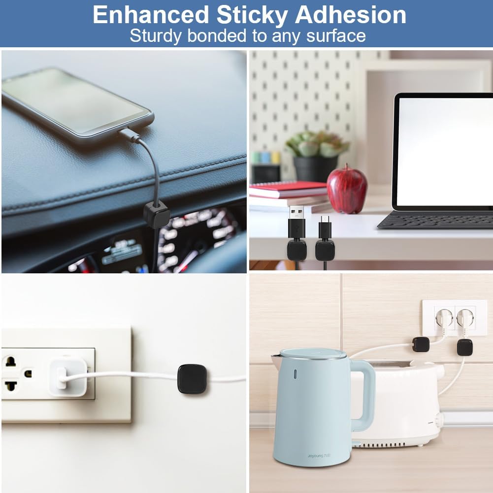 Thumbnail 5 de Alaoo Clips gestion câbles 12 pièces 🧰