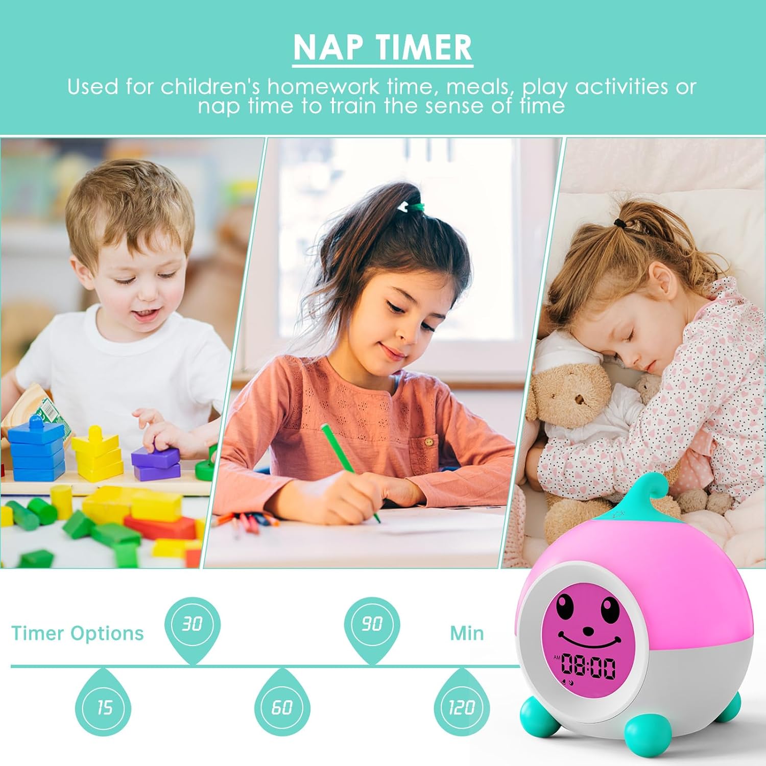 Thumbnail 6 de iHoo Ok to Wake Kids Alarm Clock toddler sleep trainer
