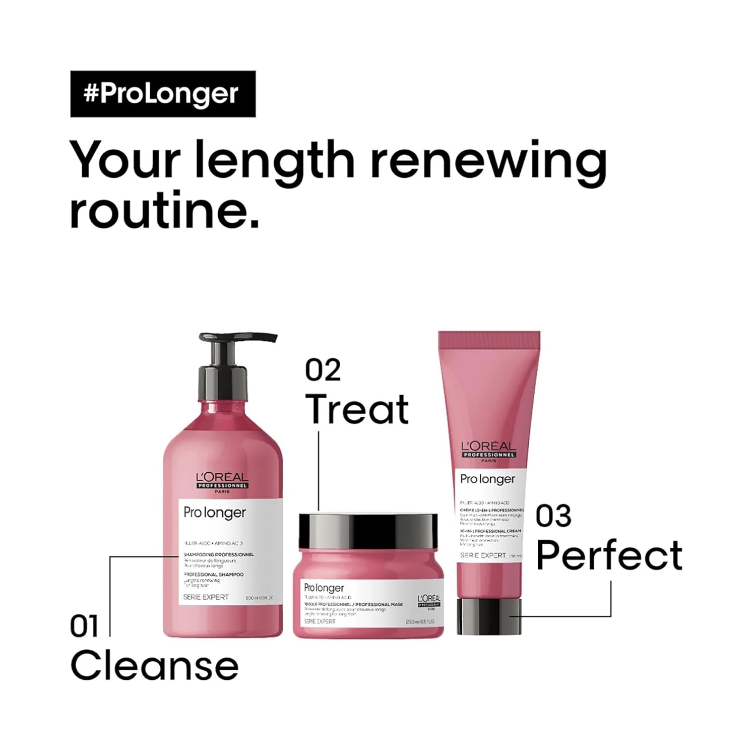 Thumbnail 4 de L’Oréal Professionnel Serie Expert Pro Longer Leave-In Creme mit Filler A-100 (150 ml) – für langes, dünnes Haar