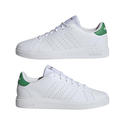 Thumbnail 8 de Adidas Advantage Base 2.0 Junior Scarpe – Cloud White/Green, 40 EU