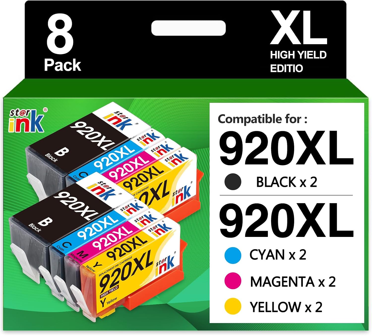Detalle de Starink 920XL Multipack 8er-Pack Druckerpatronen 🖨