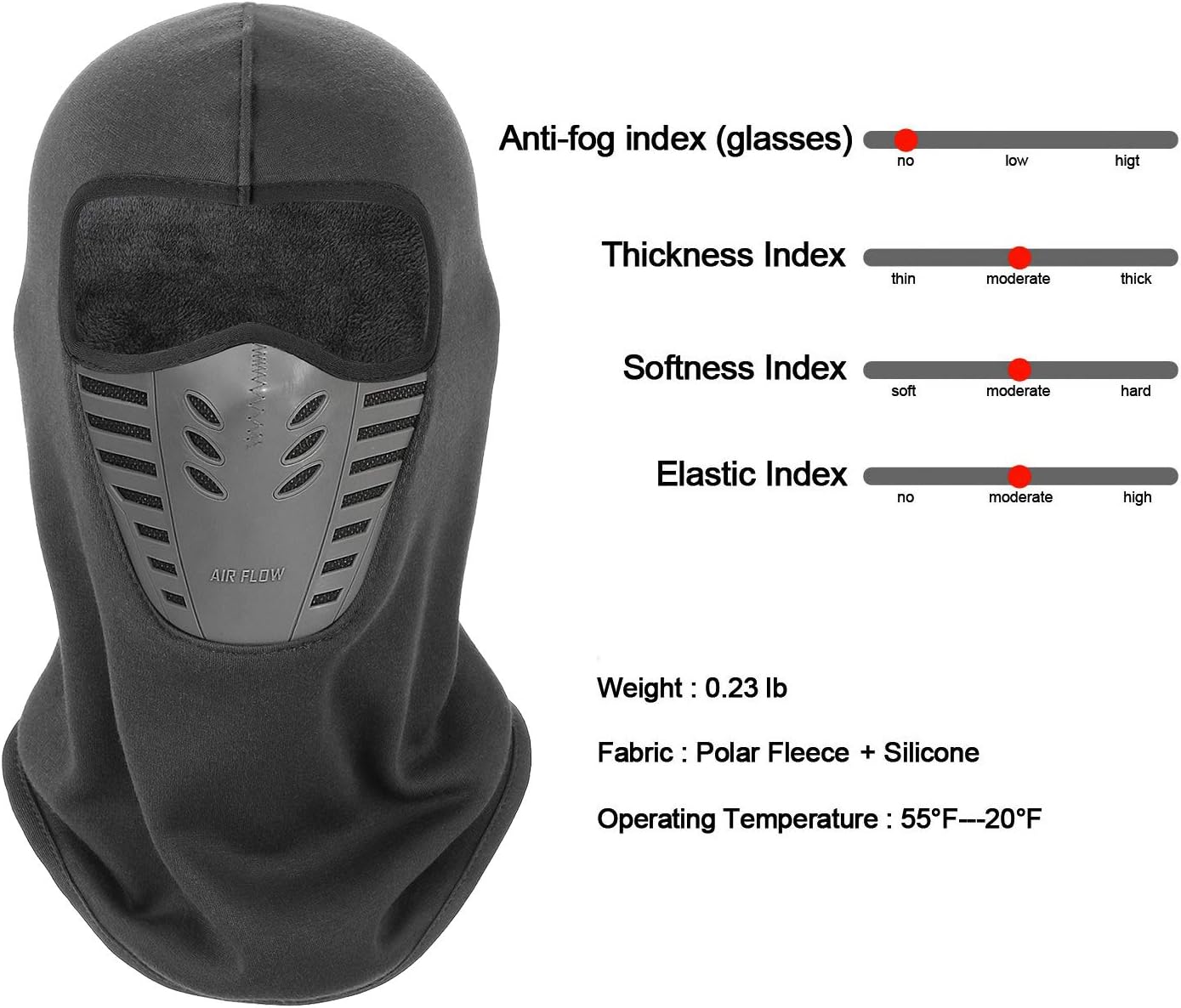 Detalle 2 de Tagvo Cagoule masque visage respirant