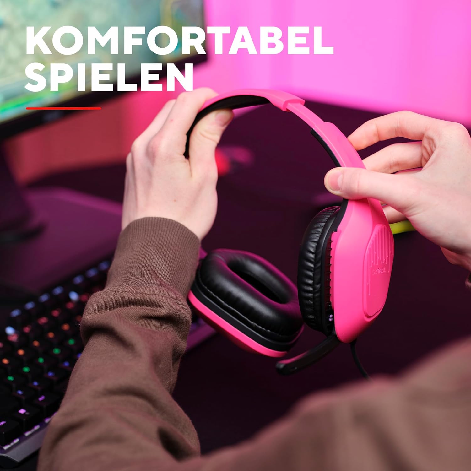 Thumbnail 6 de Trust Gaming GXT 418P Rayne: Leichtes, plattformübergreifendes Gaming-Headset mit 50-mm-Treibern