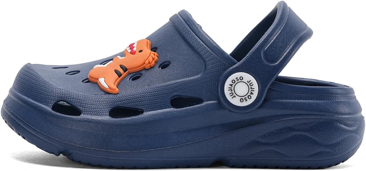 Detalle de JUJIAOSO Kids’ slip-on garden shoes with cartoon slide design