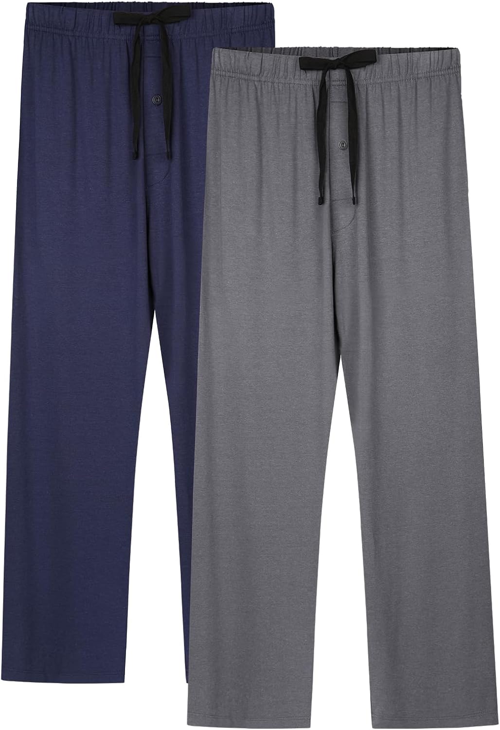 Detalle de BAMBOO COOL Mens Pajama Pants Sleep Lounge Bottoms | 2 Pack