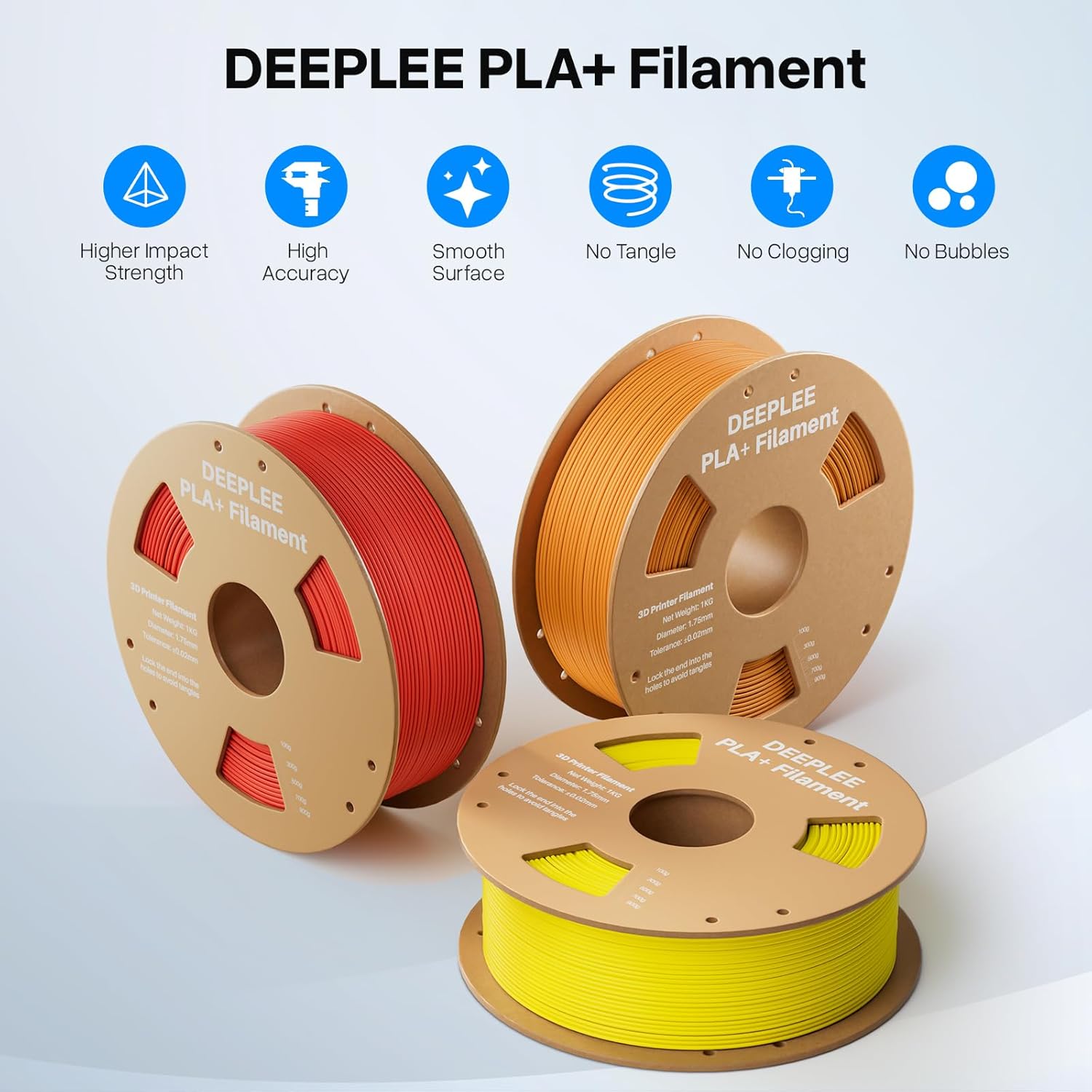 Thumbnail 1 de Deeplee PLA Plus 1.75mm 2kg spool 📦