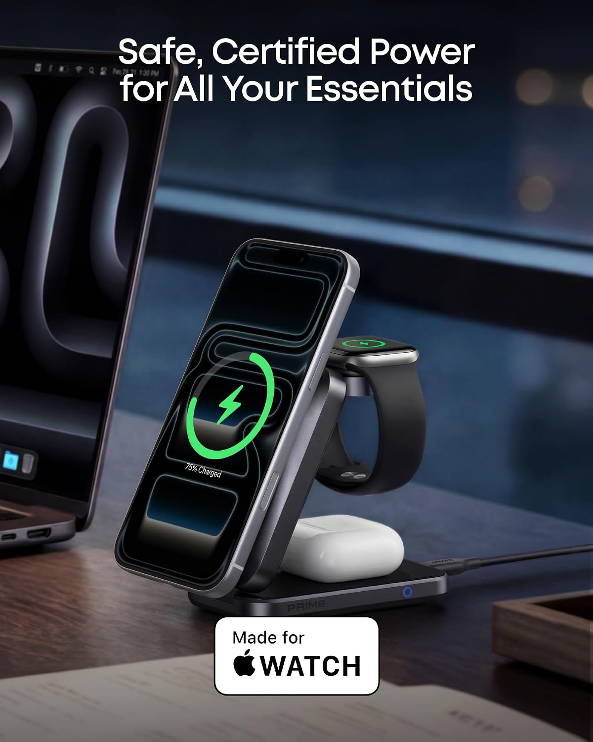 Thumbnail 6 de Anker Prime 3-in-1 Wireless Charger: Compact, Quiet and Ready for iPhone 17/16, Apple Watch & AirPods