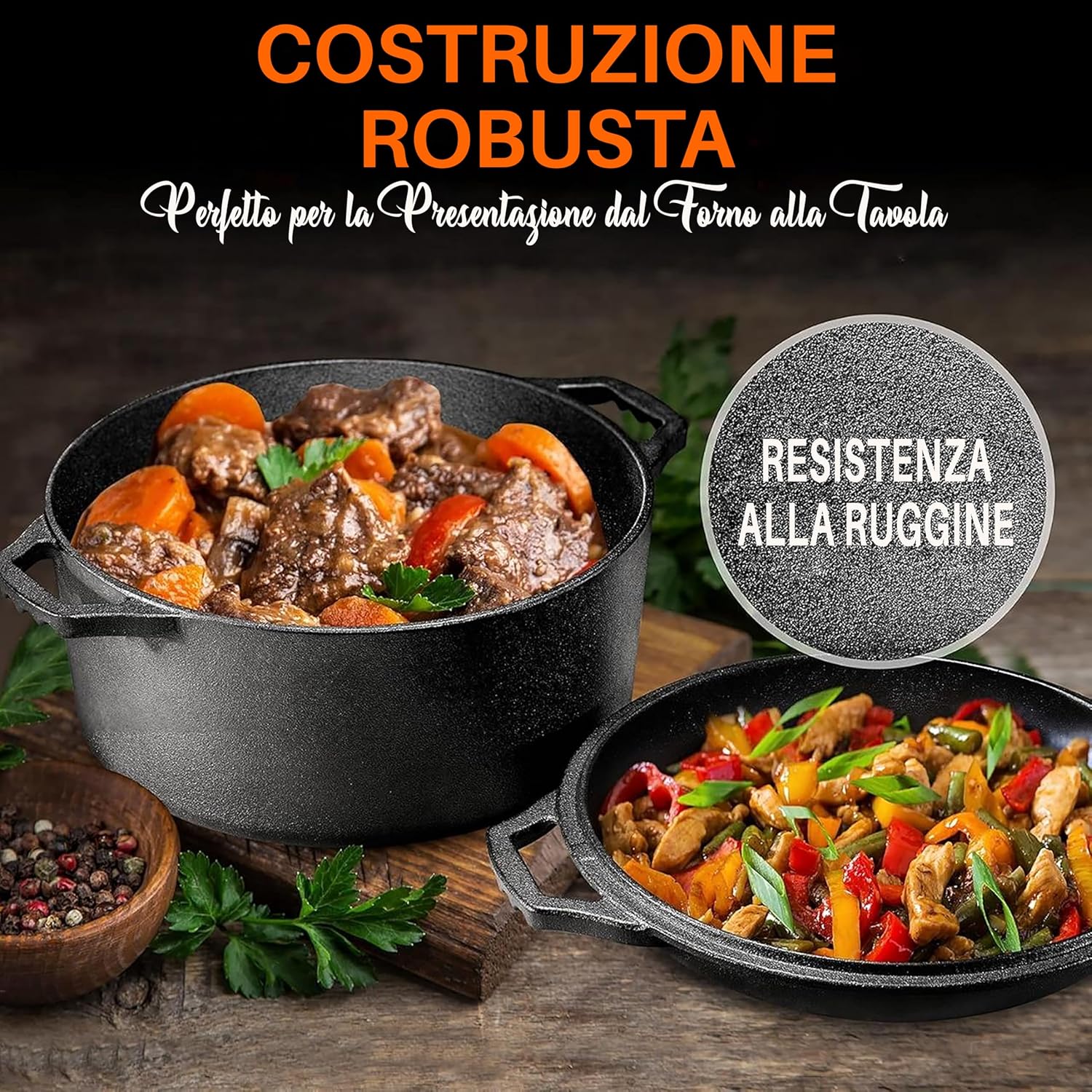 Detalle de Nutrichef Forno Olandese in Ghisa 🍲