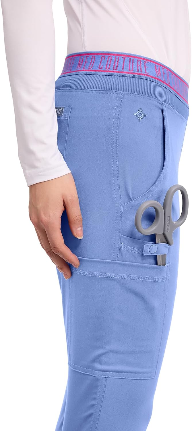 Thumbnail 2 de Med Couture Women's Yoga Pull-On Pant with 7 Pockets (MC7739)