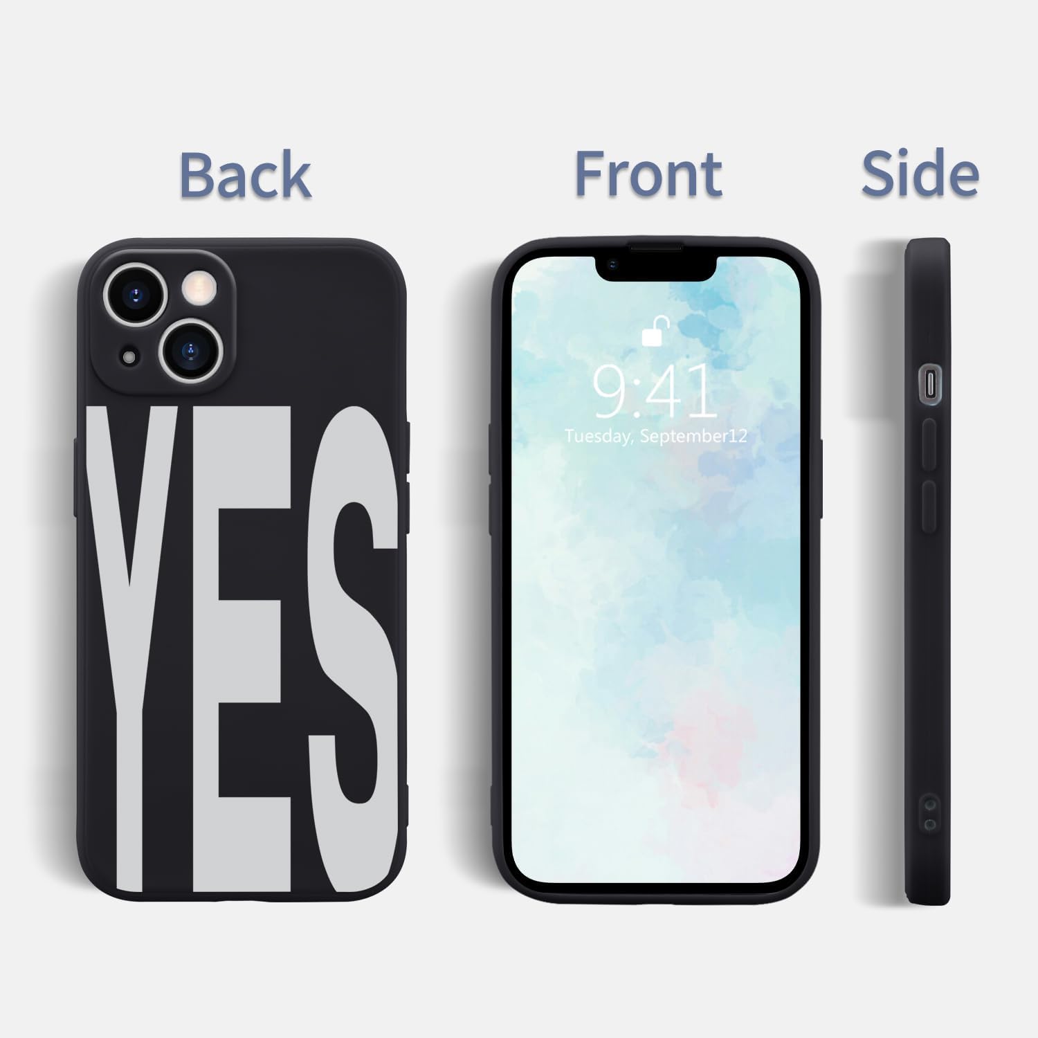 Detalle 2 de Wihytec JJ-BGJ-IP15PM-2024338 iPhone 15 Pro Max Case, Matte Silicone with YES Design